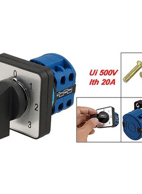 Single Off 4 Postions Changeover Control Rotary Cam Switch 2