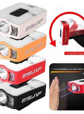200LM Smart Sensor Cap Clip Light USB Charging Flashlight