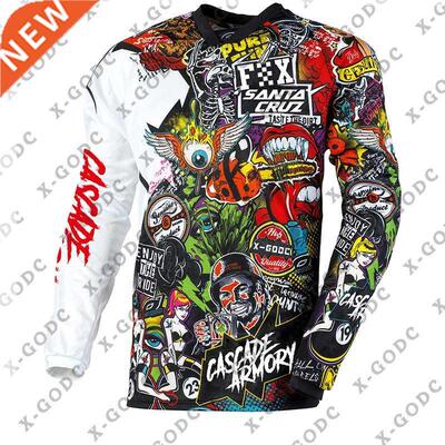Camiseta de Ciclismo para Hombre, Maillot de manga larga End