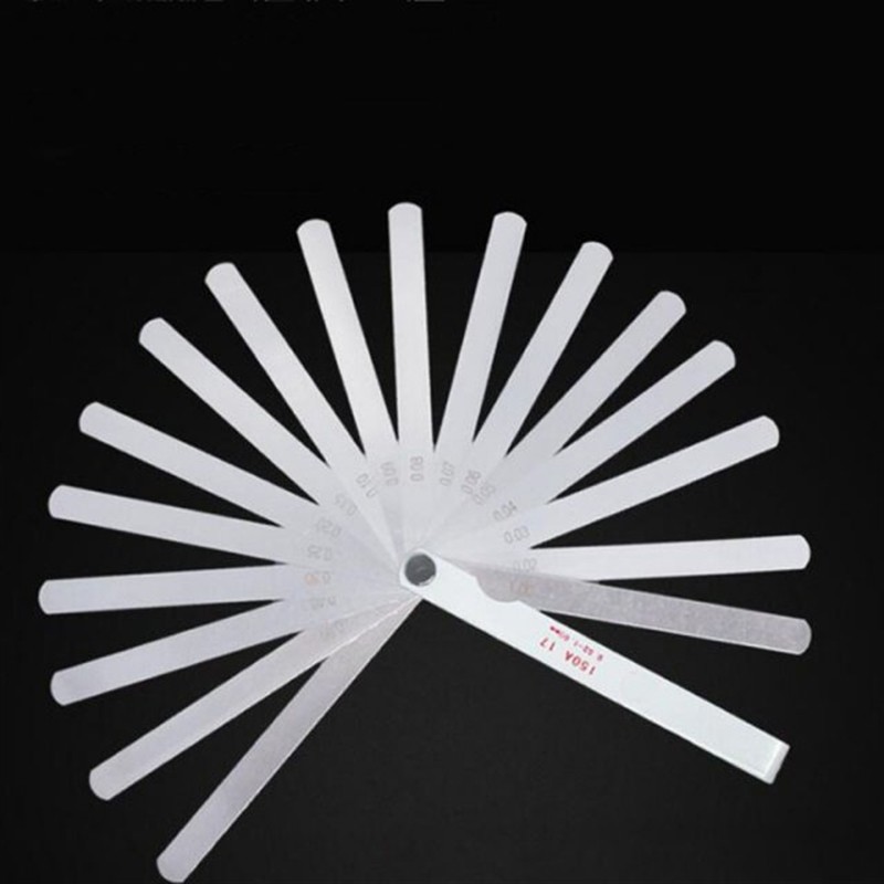0.03-1.0mm Stainless Steel Feeler Gauge Gap Ruler 32 Blade M