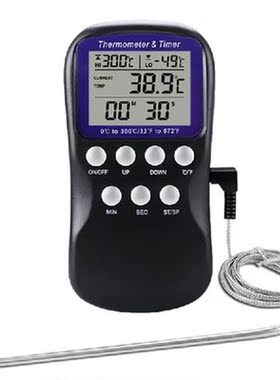 Touchscreen Color LCD Display Food Thermometer Instant Read