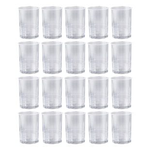 40PCS 160ML Plastic Mousse Cake Dessert Cups Clear Round Dri