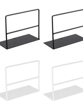 1 Pair Wrought Iron Bookends Book Support Simple Desktop Off