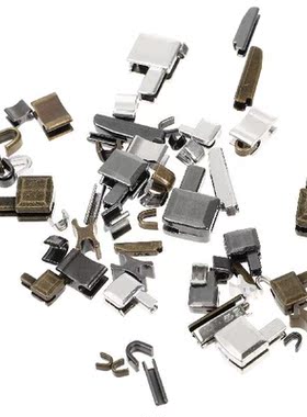 24 Set Metal Zipper Sliders Zipper Bottom Stopper Retainer