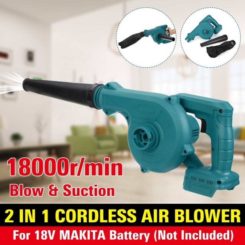 2 IN 1 Cordless Electric Air Blower & Suction Vacuum Lea