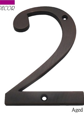 Aged Bronze 101mm House Number House Door Address Number Dig