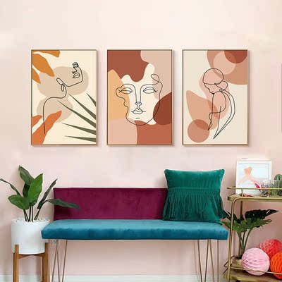 6pcs/set Decorative Picture Paintings Bedroom Drawing