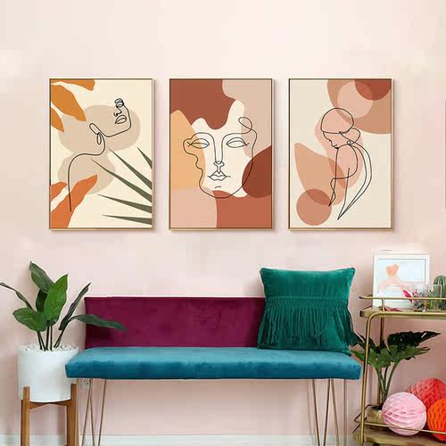 6pcs/set Decorative Picture Paintings Bedroom Drawing
