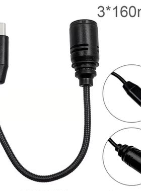 TypeC Microphone Mic Bending Folding Metal Hose Microph