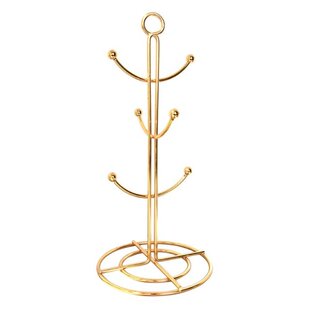 Coffee Cup Holder Mug Storage Rack Tree Shape Hanging Drain