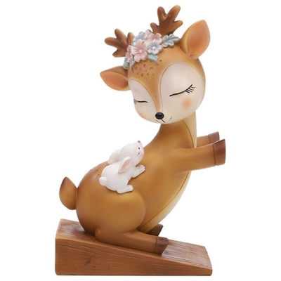 Cartoon Cute Sika Deer Door Stopper Safety Door Stop Wedge D