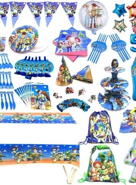 Toy Story4 Birthday Theme Supplies Set Party Cups Plates