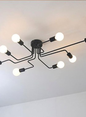 Dropshipping Multiple Rod Wrought Iron Ceiling Lights Nordic