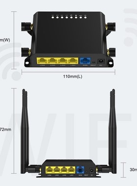 WE826-T2 3G 4G LTE Modem 300Mbps  wireless router With SIM C