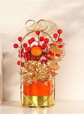 Spring Festival Simulation Persimmon Potted Ornaments