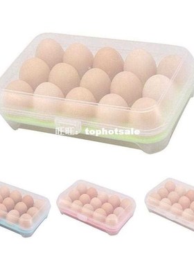 New Arrival Useful Egg refrigerator fresh box 15 cells porta