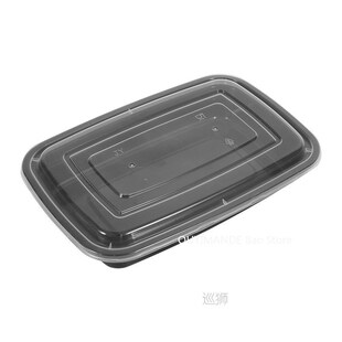 10 Pcs Plastic Reusable Bento Box Meal Storage Food Prep Lun