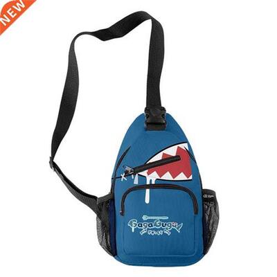 Hololive VTuber Gawr Gura 3D Mens shoulder bag messenge