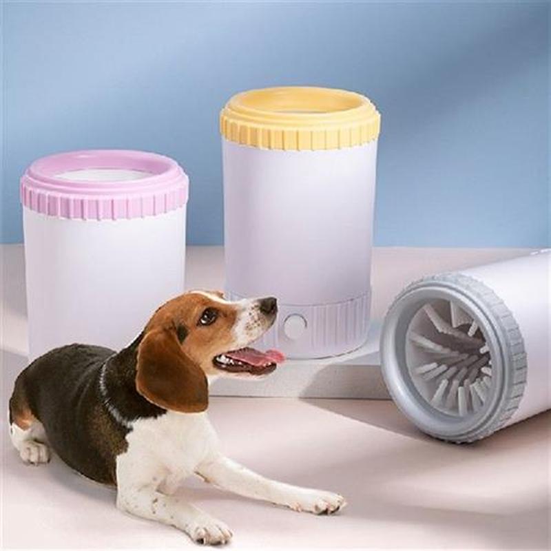 Automatic Dog Paw Cleaner Cup Soft Silicone Combs Portable