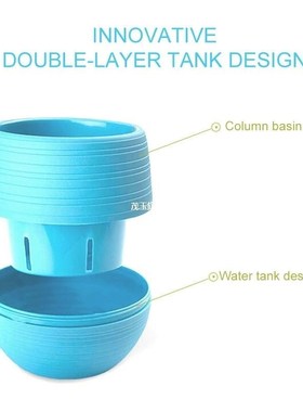 Dropship Mini Colourful Round Plastic Plant Flower Pot Garde