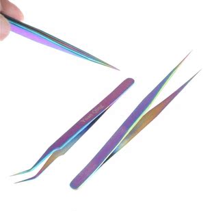 DIY Repair Tools Stainless Steel Rainbow Colorful Tweezer Rh