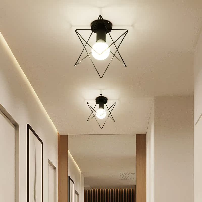 Retro Ceiling Light Loft for Bedroom E27 Indoor Vintage Iron