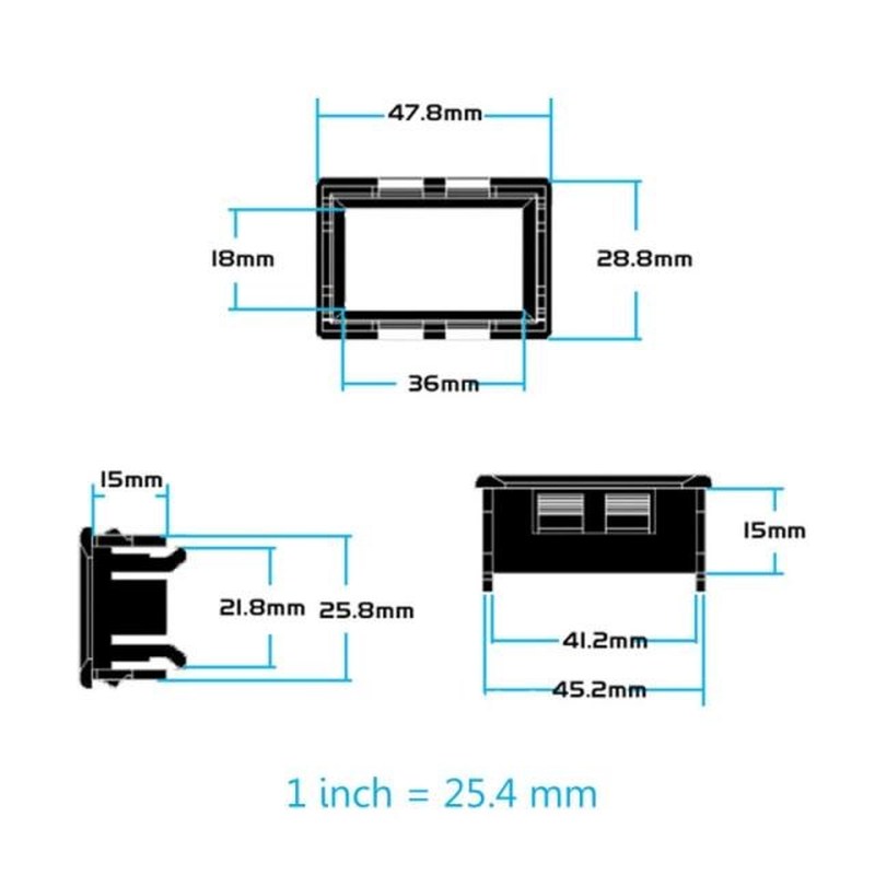 DC 0-5.0000mA (5mA) Digital Ammeter 5-digits Current Meter P