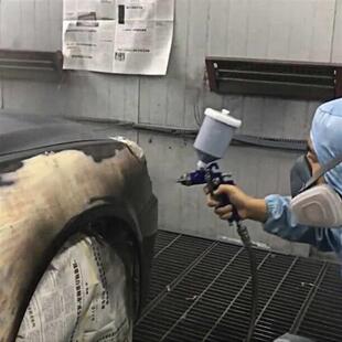 1.7mm Mini airbrush HVLP Spray Gun Touch Up paint gun 600ml