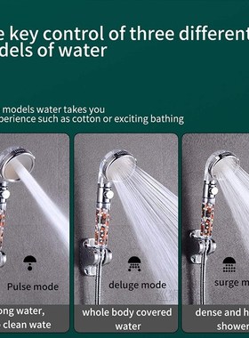 Z&L Hot Bathroom 3 Modes High Pressure Adjustment Ionic