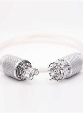 one piece Hi End 8ag 8core Twist Silver plated OCC Power Cab