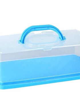 Carrier Cake-Container Plastic Bread-Box Food-Storage Rectan