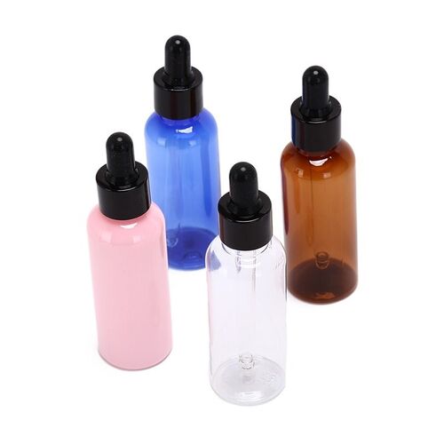 50ml/bottle Dropper Empty PET Aluminum Dropper Oil Essential