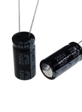 20pcs 33uF 200V 33MFD 200Volt Aluminum Electrolytic Capacito
