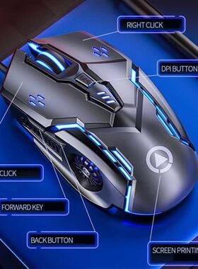 G5 Gaming Mouse 6 Button 7 Color Backlight USB Wired Silent