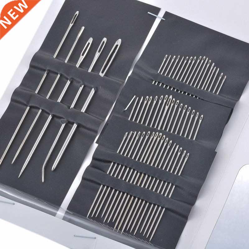 55pcs Stainless Steel Sewing Needles Set Hand Stitches Tools