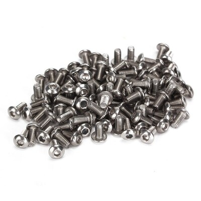 304 tainless Steel Button Head Hex Socket Cap Screws Bolts M