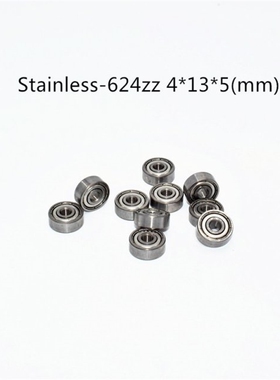 Stainless steel bearing 10PCS S624ZZ 4*13*5(mm) free shippin