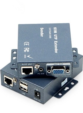 300M USB 2.0 VGA KVM Extender Over CAT5 CAT5e CAT6 RJ45 Cab