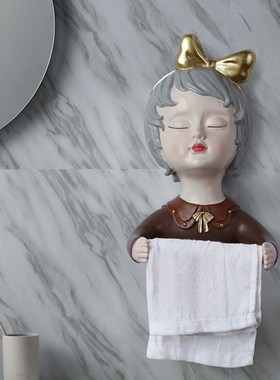 Creative Bow Girl Modeling Roll Paper Holder Ornaments Toile