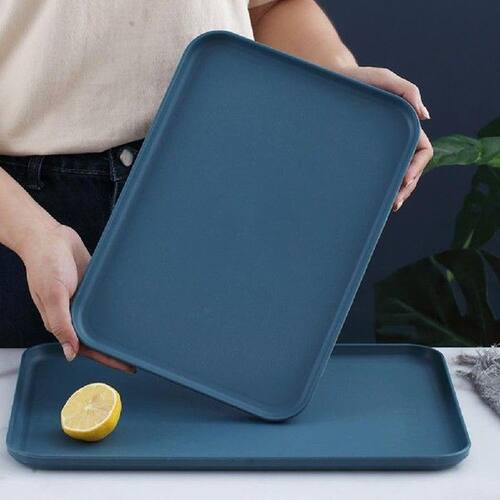 Delicate Nordic Style Decorative Rectangular Plastic Tray