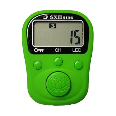 6 digital LCD electrical hand tally ring counter rechargeabl