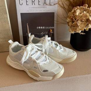 White sneakers women's summer thin breathable casual