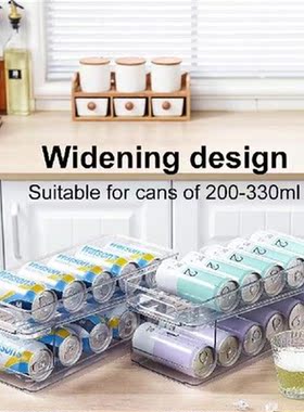 New Refrigerator Organizer Bins Can Dispenser Double-Layer