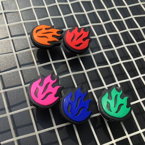 5pcs Fire Tennis Damper Shock Absorber to Reduce Tenis Racqu