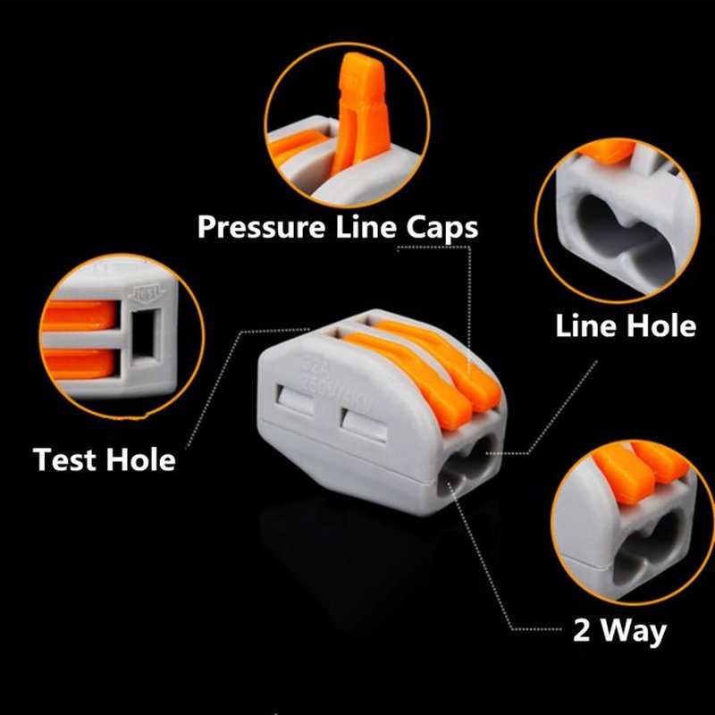 10pcs Wire Connector PCT-212 213 215 SPL-2 3 Universal Termi