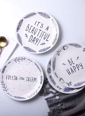 Ceramic Plate bone china dishes plates sets Hotel Ceramic