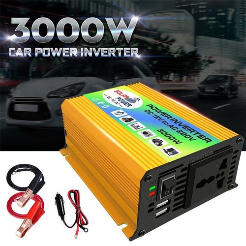 Boat Car 3000W Converter Power Inverter DC 12V to AC 220V