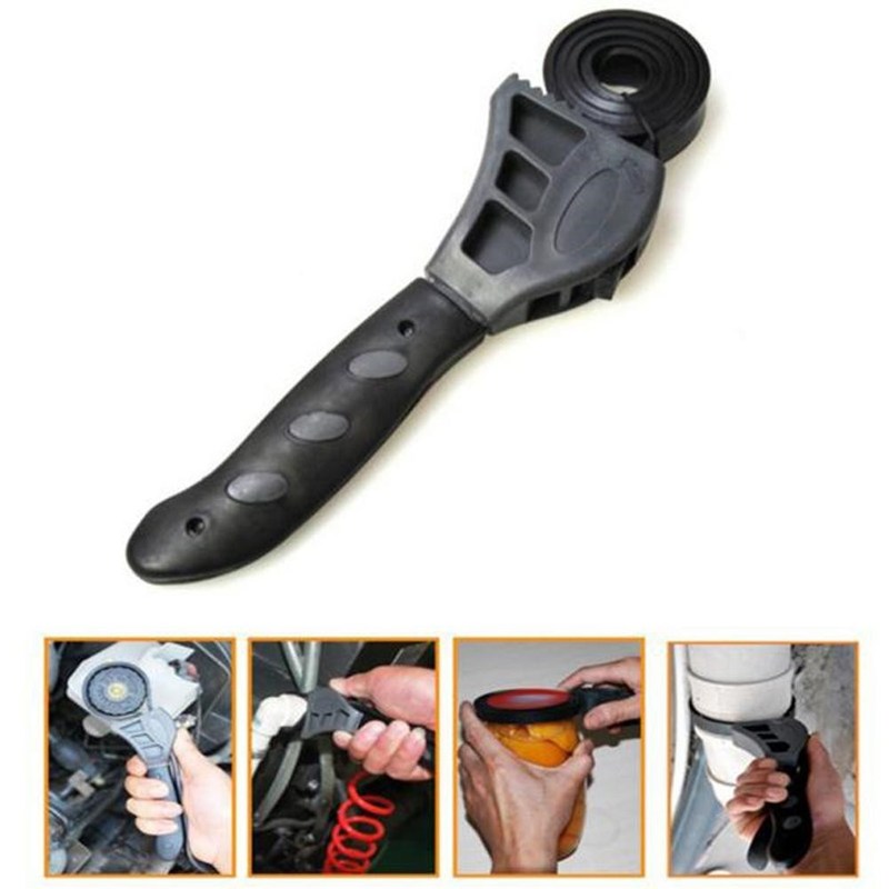 Multi Function Adjustable Belt Spanner Universal Rubber Str