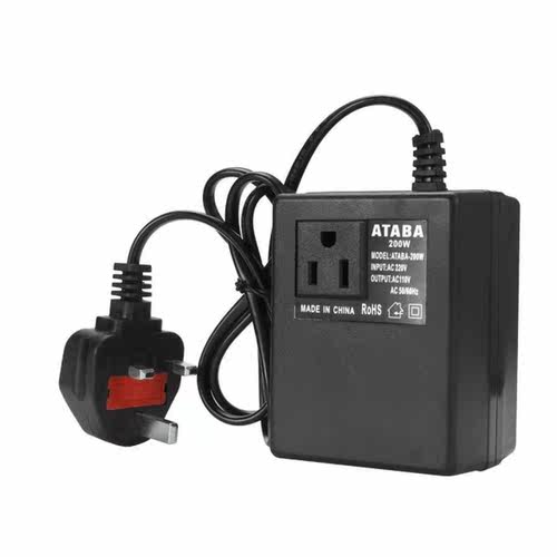 Voltage Converter Intelligent Efficient 200W AC 220V To 110V