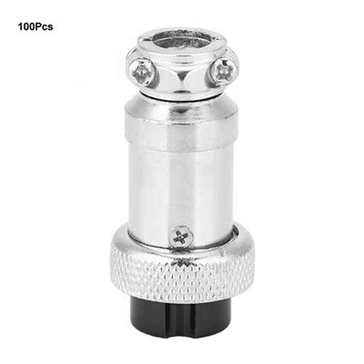 100Pcs Aviation Plug Universal Stainless Steel Shell 7-Holes
